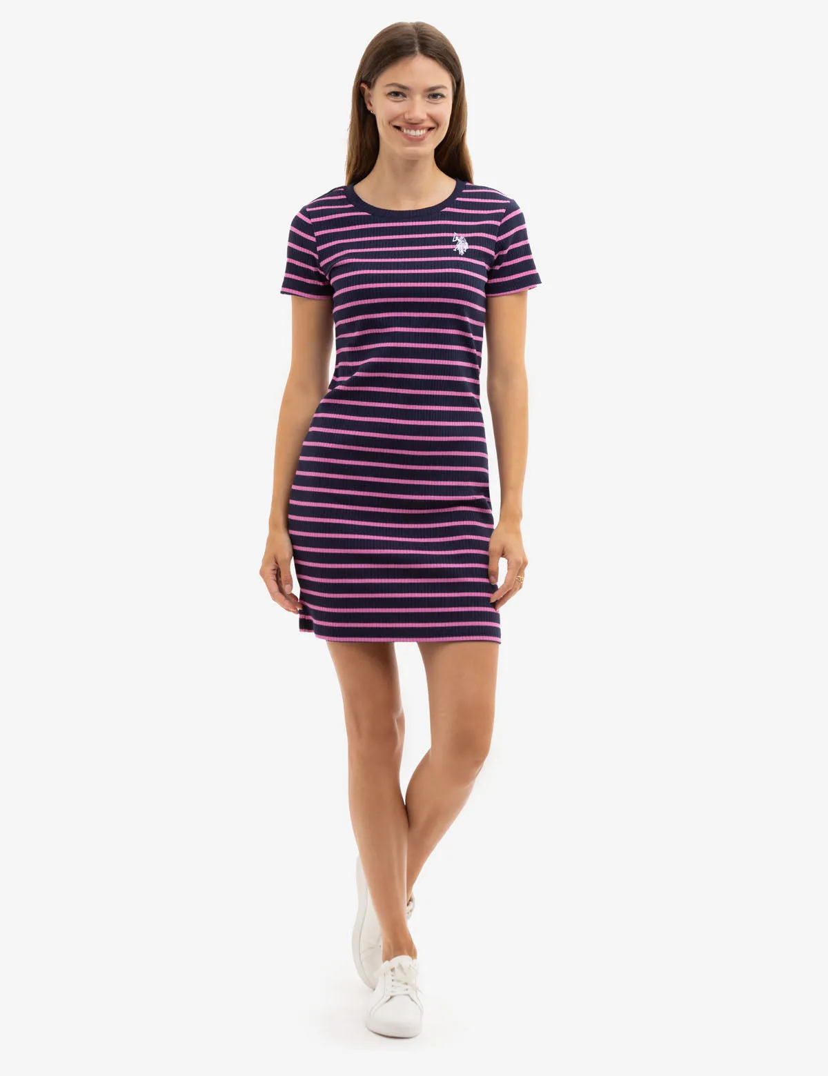 HORIZONTAL STRIPE SHORT SLEEVE DRESS sold by U.S. Polo Assn. product image thumbnail 5