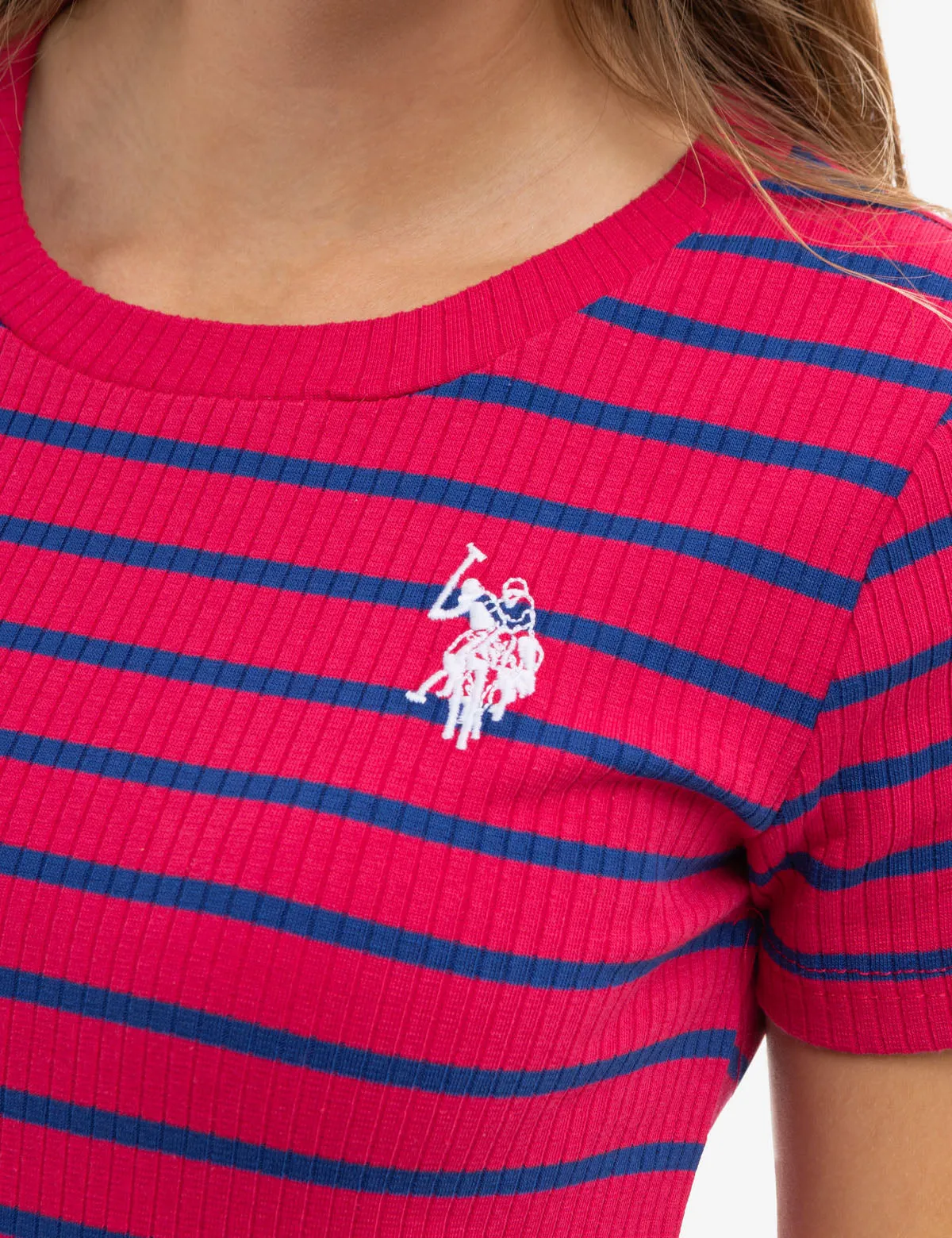 HORIZONTAL STRIPE SHORT SLEEVE DRESS sold by U.S. Polo Assn. product image thumbnail 2