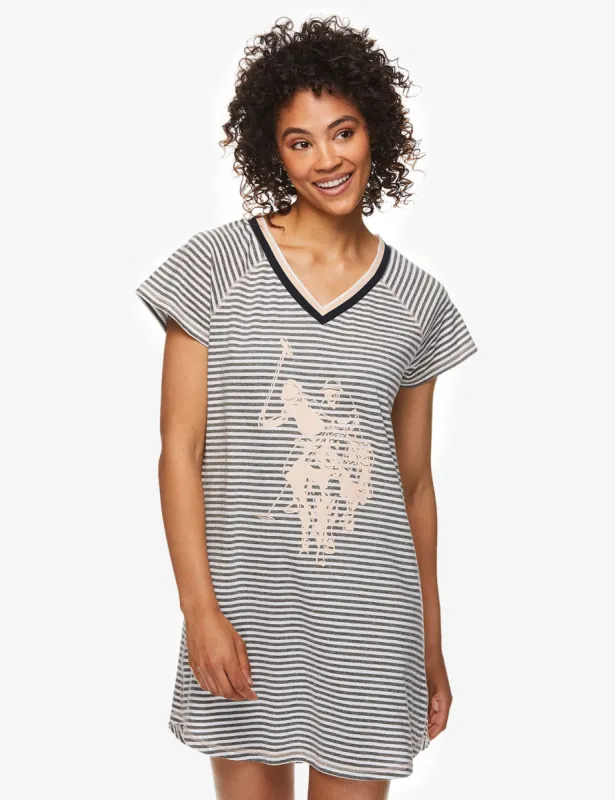 GRAPHIC LOGO TINY STRIPE DRORMSHIRT sold by U.S. Polo Assn.
