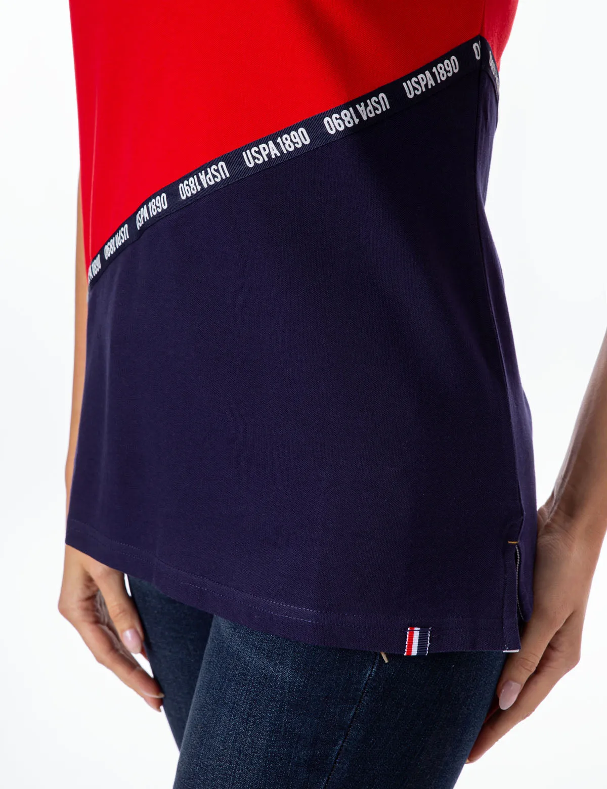 DIAGONAL COLORBLOCK LOGO POLO SHIRT sold by U.S. Polo Assn. product image thumbnail 4