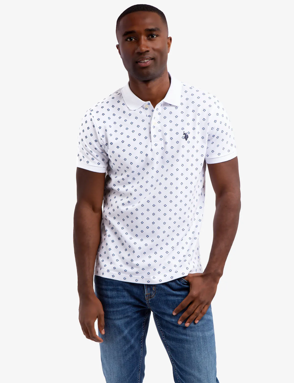 FLORAL PRINT POLO SHIRT sold by U.S. Polo Assn.