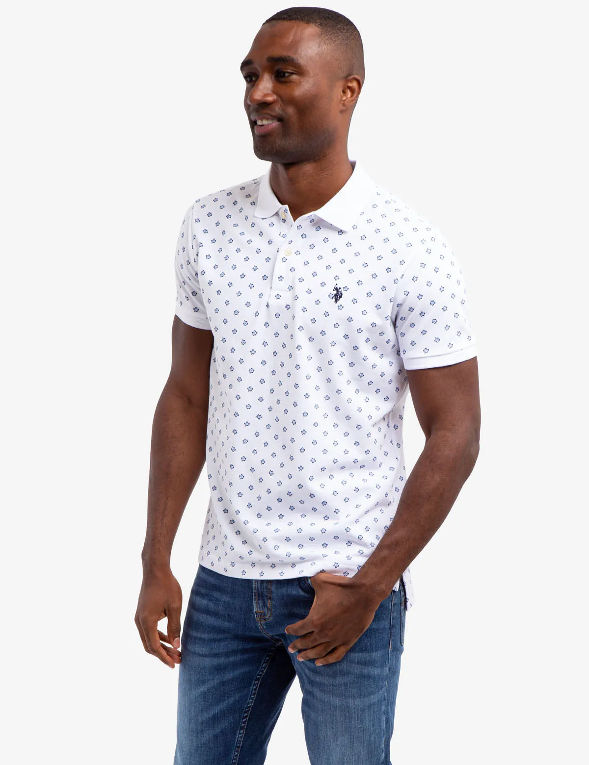 FLORAL PRINT POLO SHIRT sold by U.S. Polo Assn. product image thumbnail 4