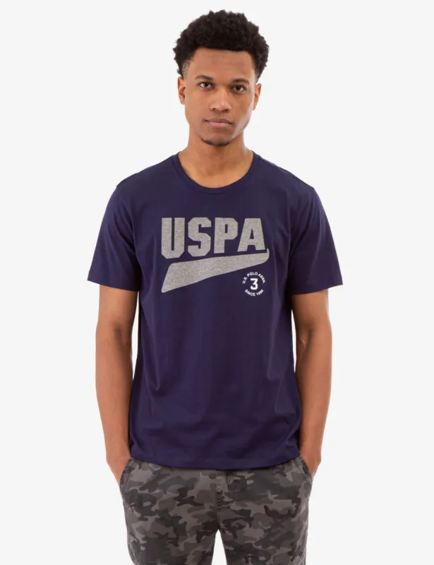 CONTRAST HEATHER USPA GRAPHIC T-SHIRT sold by U.S. Polo Assn.