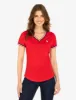 V-NECK SIGNATURE STRIPE TRIM T-SHIRT sold by U.S. Polo Assn.