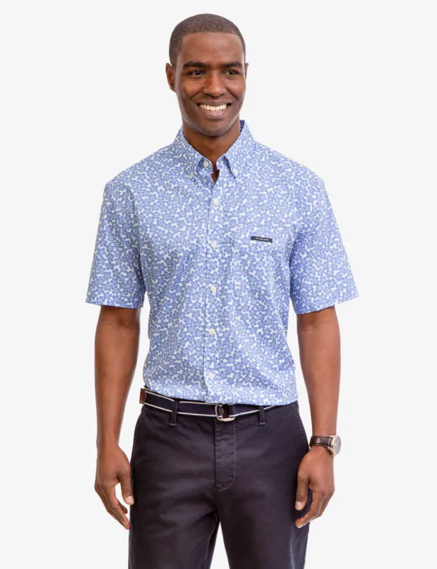 FLORAL PRINT SLUB POPLIN SHIRT sold by U.S. Polo Assn.