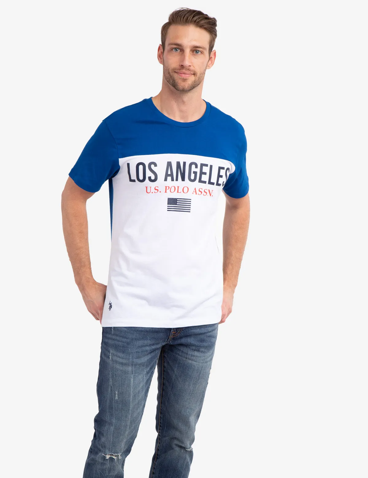 LOS ANGELES COLORBLOCK T-SHIRT sold by U.S. Polo Assn.