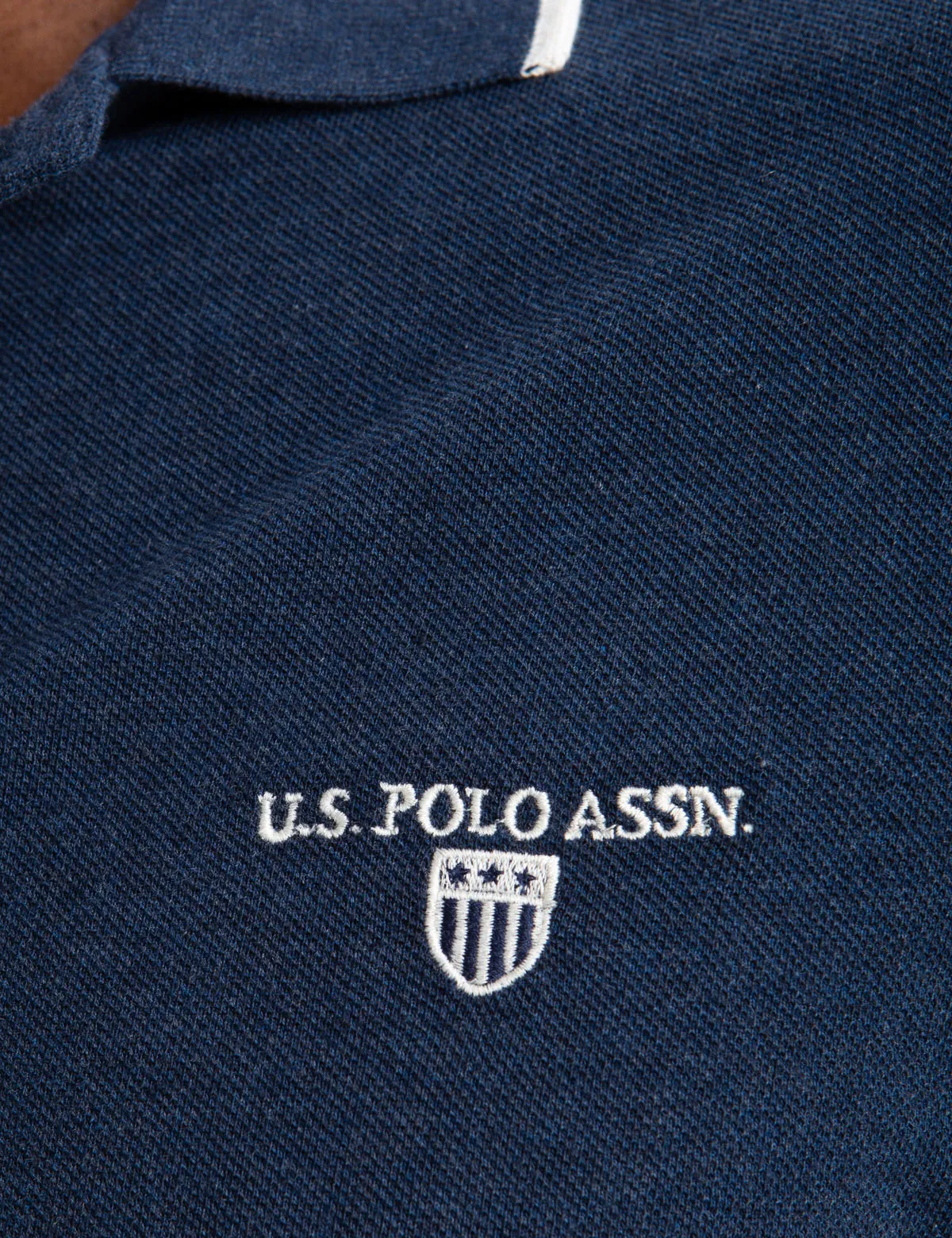 MARLED YARN POLO SHIRT WITH EMBROIDERED CREST sold by U.S. Polo Assn. product image thumbnail 2