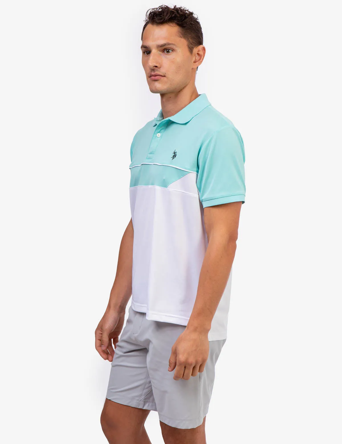 PIQUE COLORBLOCK POLO SHIRT sold by U.S. Polo Assn. product image thumbnail 3
