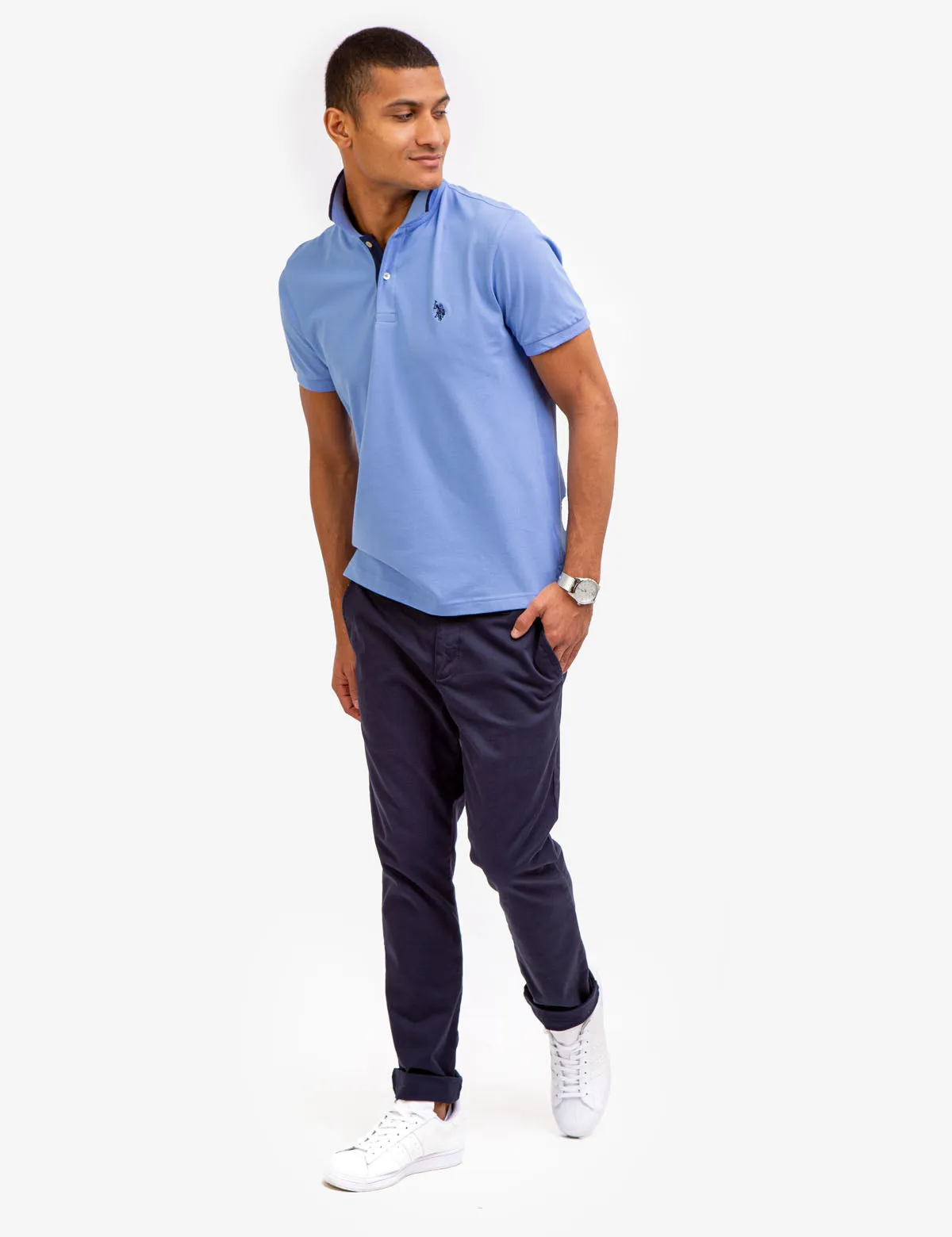SLIM FIT STRETCH PIQUE POLO SHIRT sold by U.S. Polo Assn.