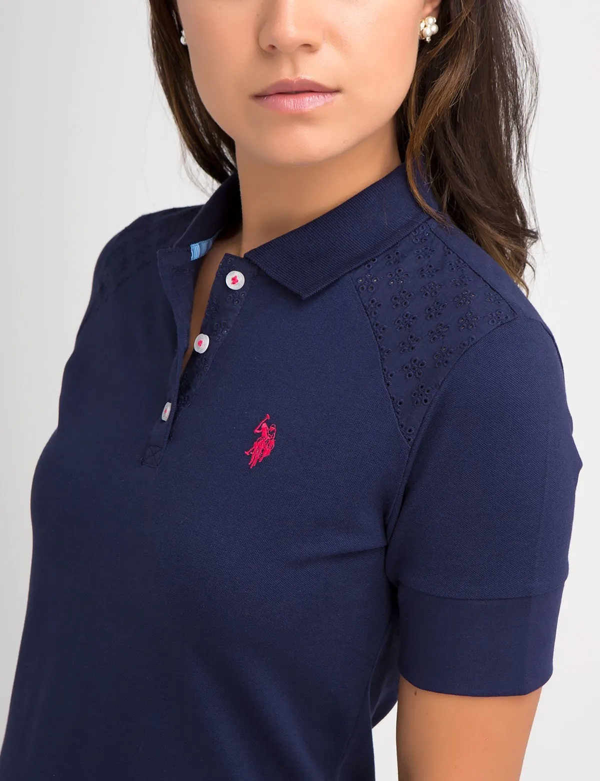PREMIUM EYELET SHOULDER POLO SHIRT sold by U.S. Polo Assn. product image thumbnail 4