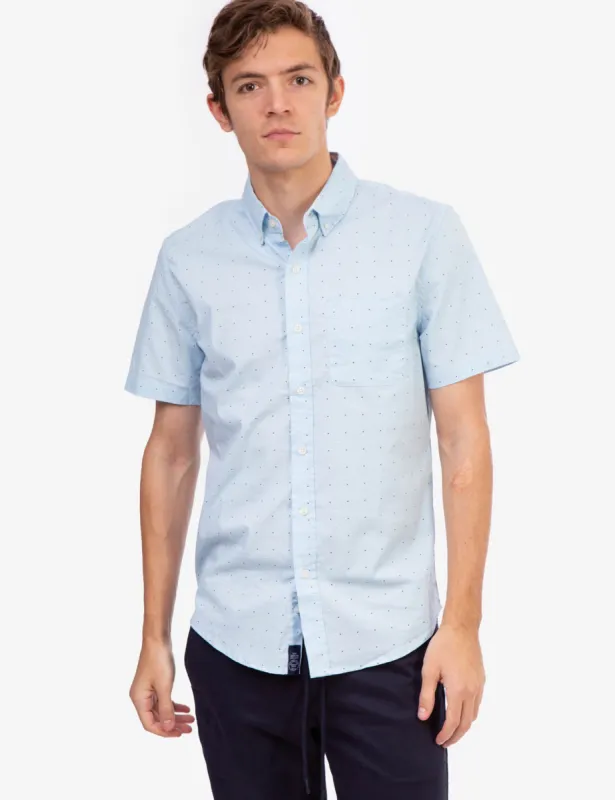 DOT PRINT POPLIN SHORT SLEEVE SHIRT sold by U.S. Polo Assn.