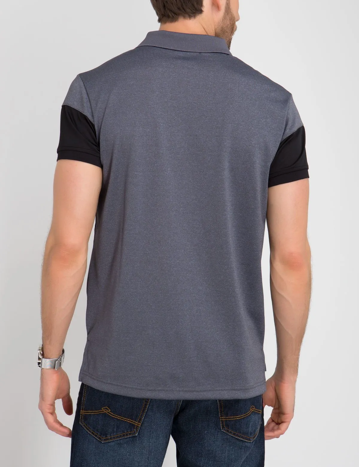 SLIM FIT PIQUE CHEVRON POLO SHIRT sold by U.S. Polo Assn. product image thumbnail 3