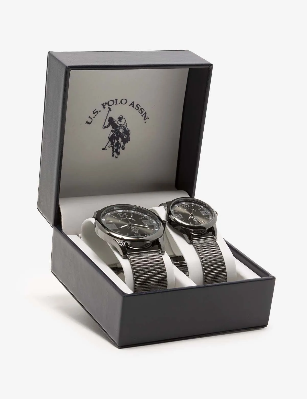 HIS AND HERS GUNMETAL WATCH SET sold by U.S. Polo Assn. product image thumbnail 2