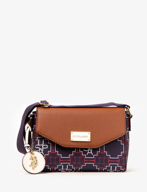 USPA GEOMETRIC PRINT CROSSBODY BAG sold by U.S. Polo Assn.