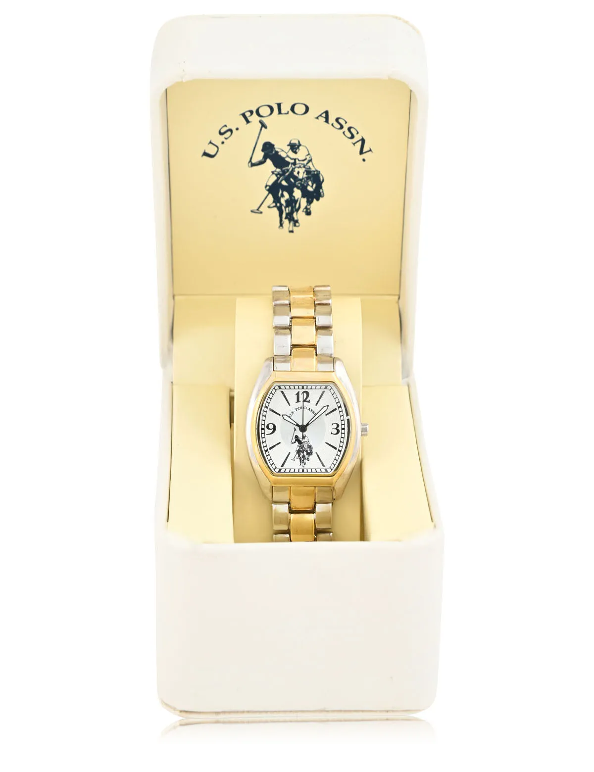 LADIES SILVER AND GOLD SQUARE FACE WATCH sold by U.S. Polo Assn. product image thumbnail 2