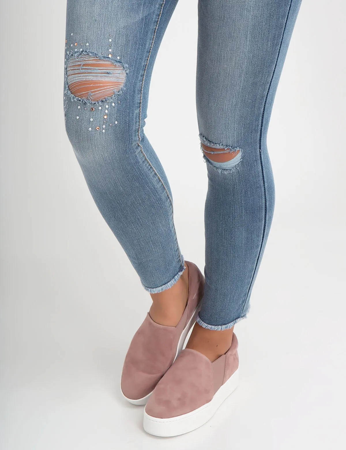 STRETCH SUPER SKINNY DESTRUCTION BLING JEAN sold by U.S. Polo Assn. product image thumbnail 4