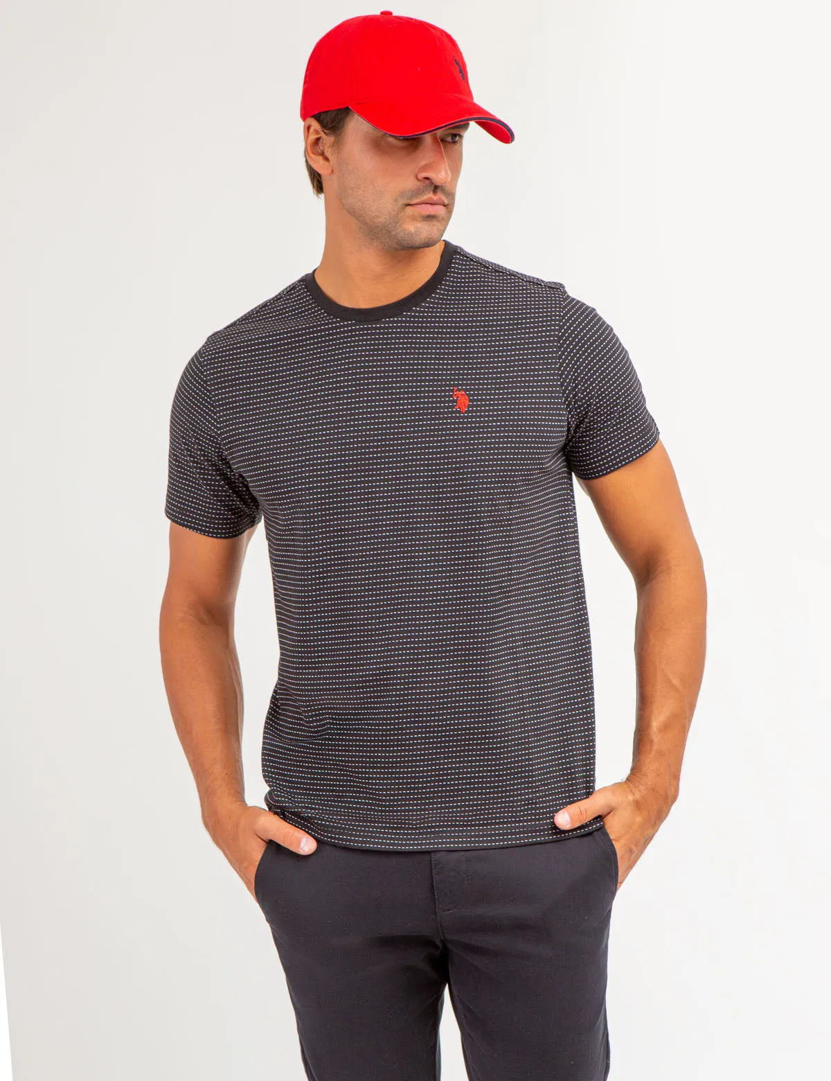 JACQUARD MICRO STRIPE T-SHIRT sold by U.S. Polo Assn. product image thumbnail 5