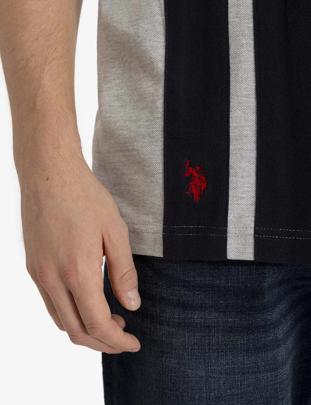 VERTICAL COLORBLOCK PIQUE POLO SHIRT sold by U.S. Polo Assn. product image thumbnail 4