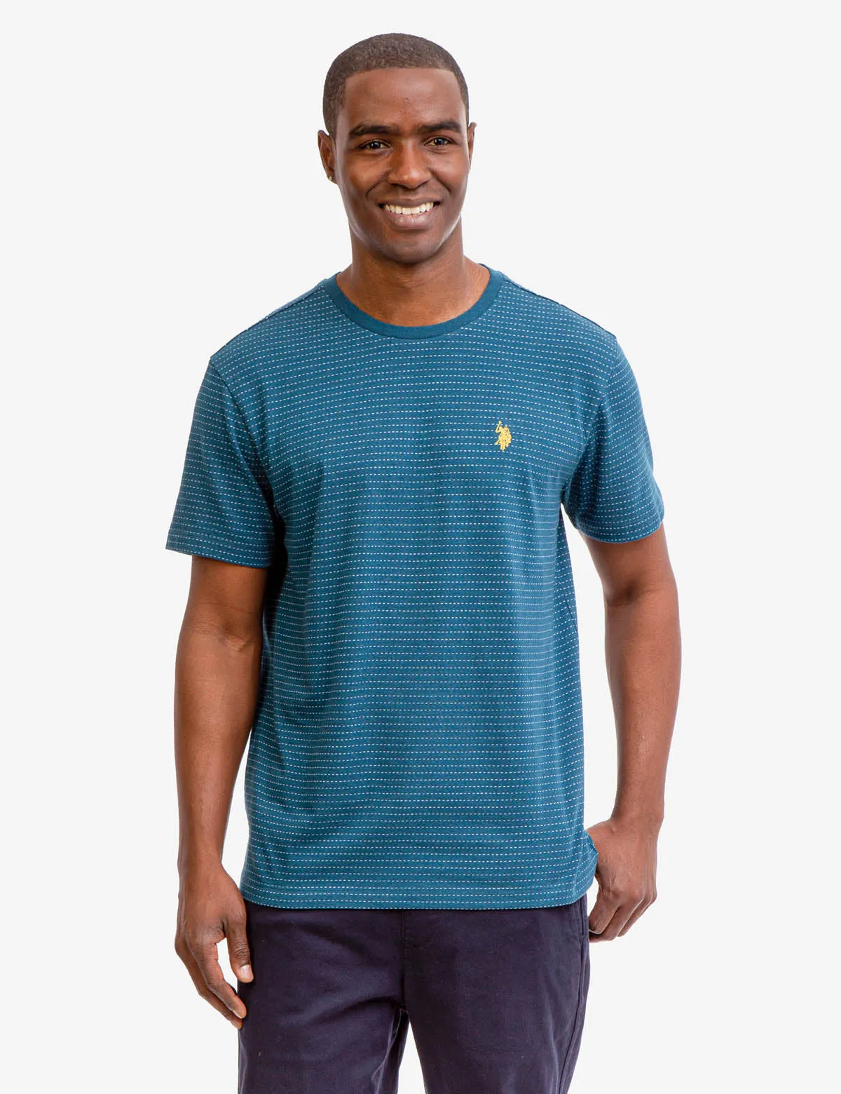 JACQUARD MICRO STRIPE T-SHIRT sold by U.S. Polo Assn. product image thumbnail 4