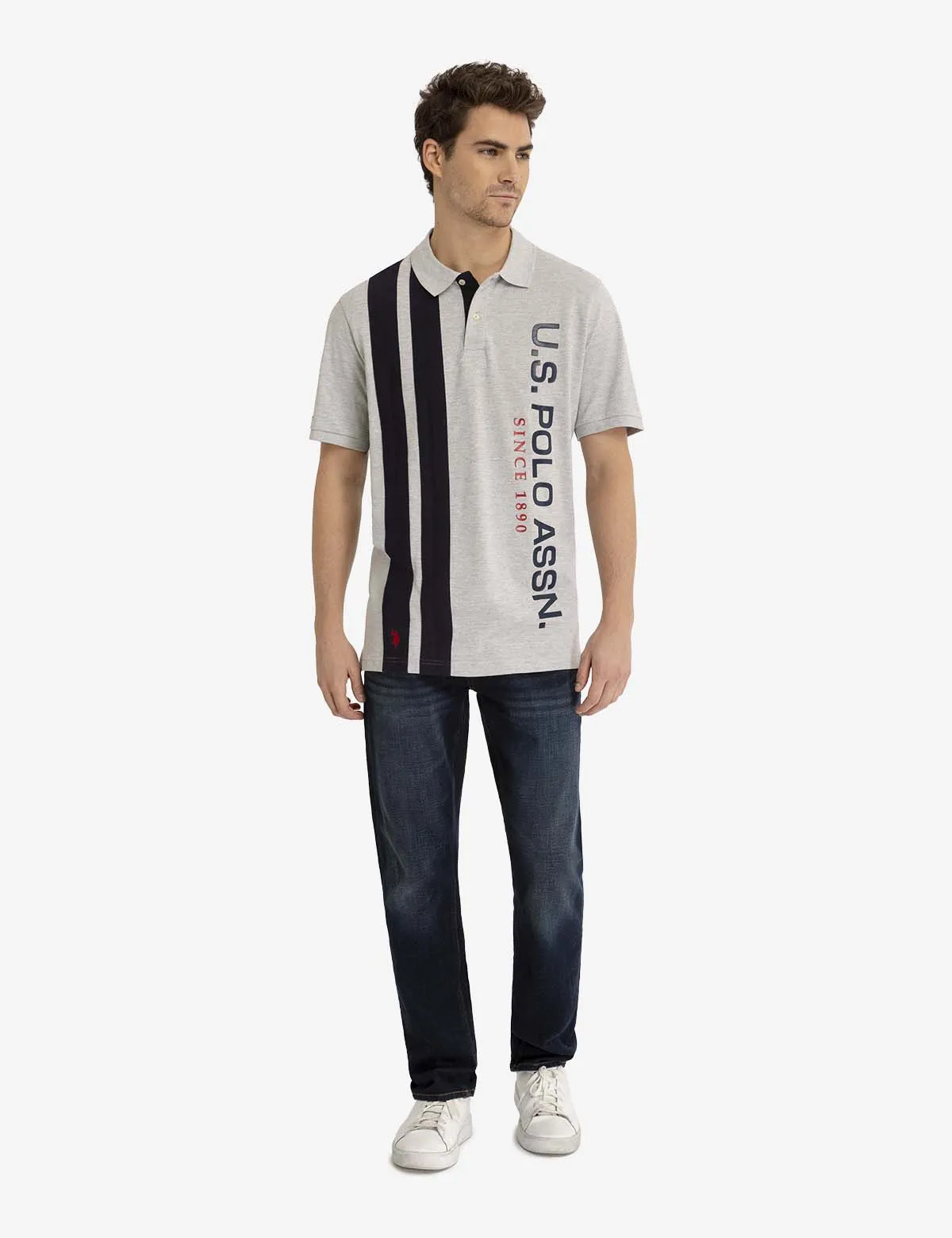 VERTICAL COLORBLOCK PIQUE POLO SHIRT sold by U.S. Polo Assn. product image thumbnail 2