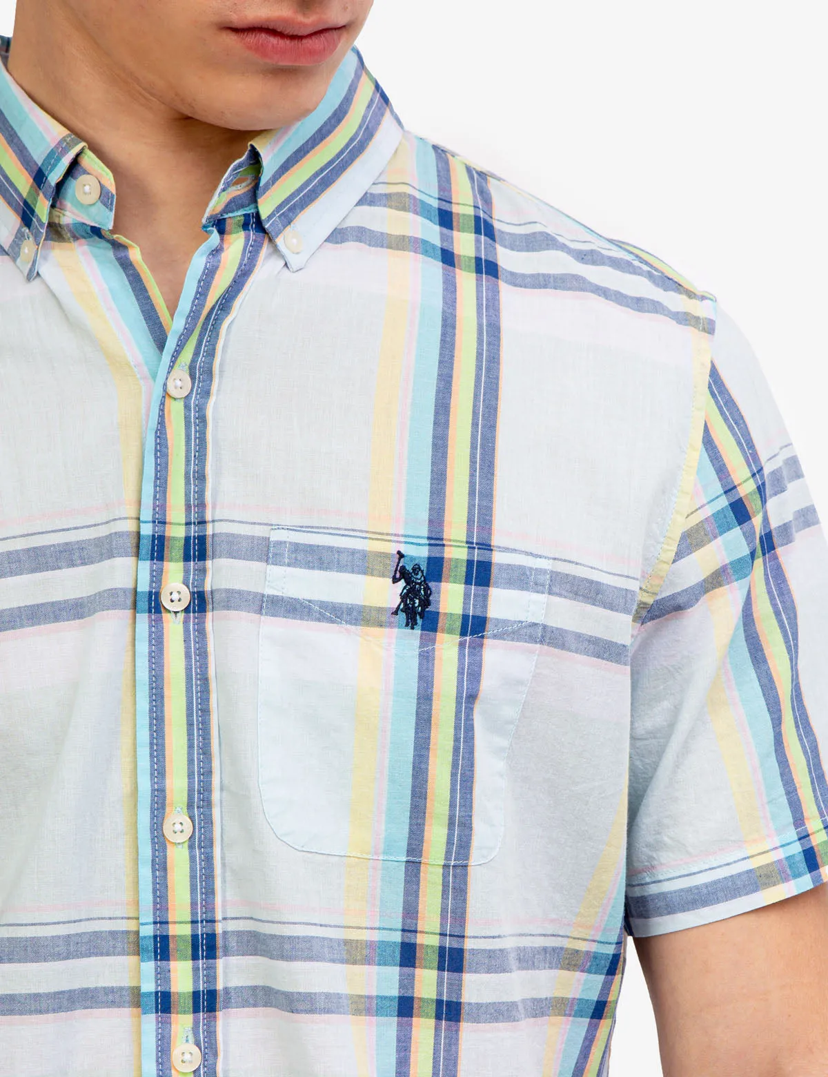 PASTEL PLAID MADRAS SHIRT sold by U.S. Polo Assn. product image thumbnail 2