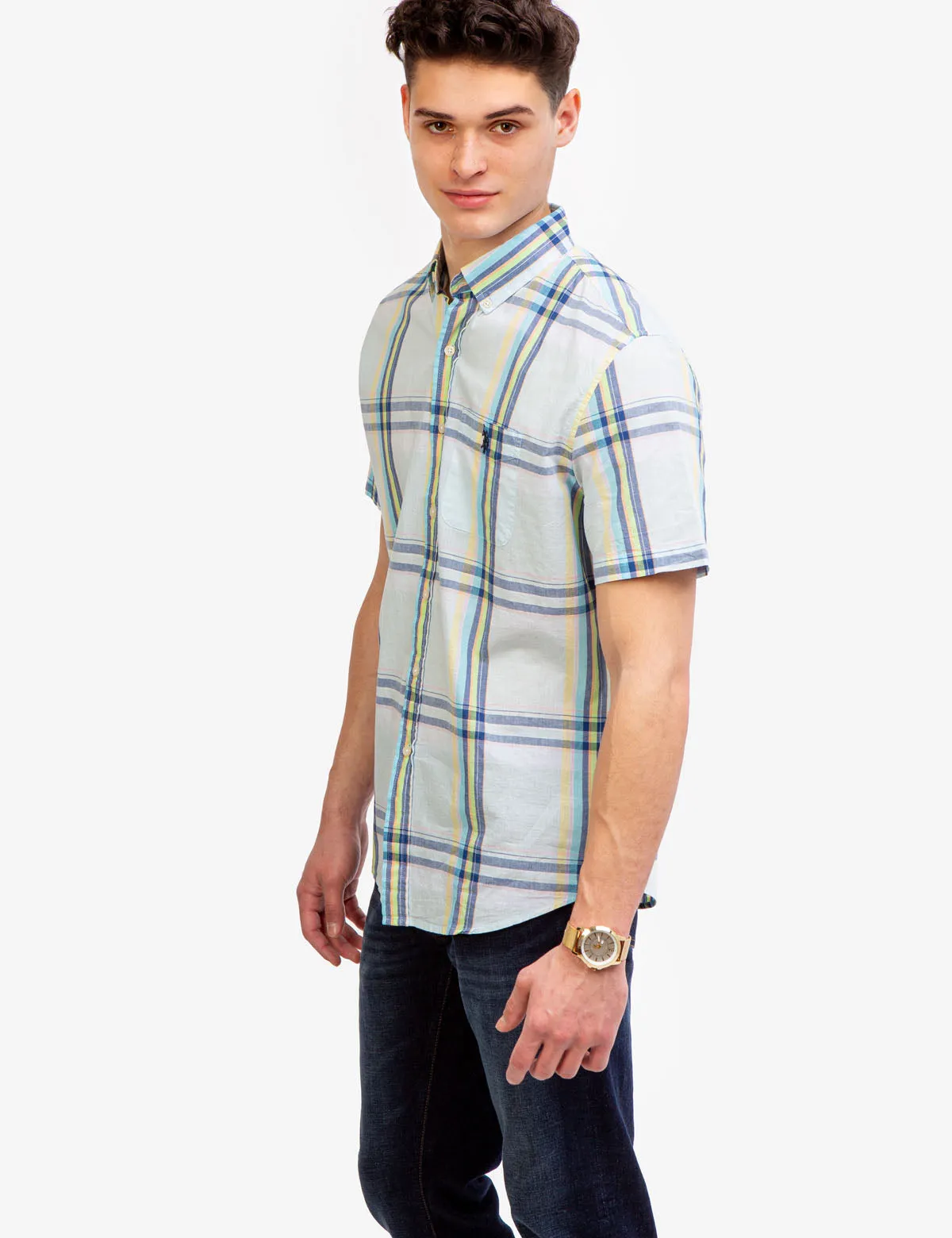 PASTEL PLAID MADRAS SHIRT sold by U.S. Polo Assn. product image thumbnail 4