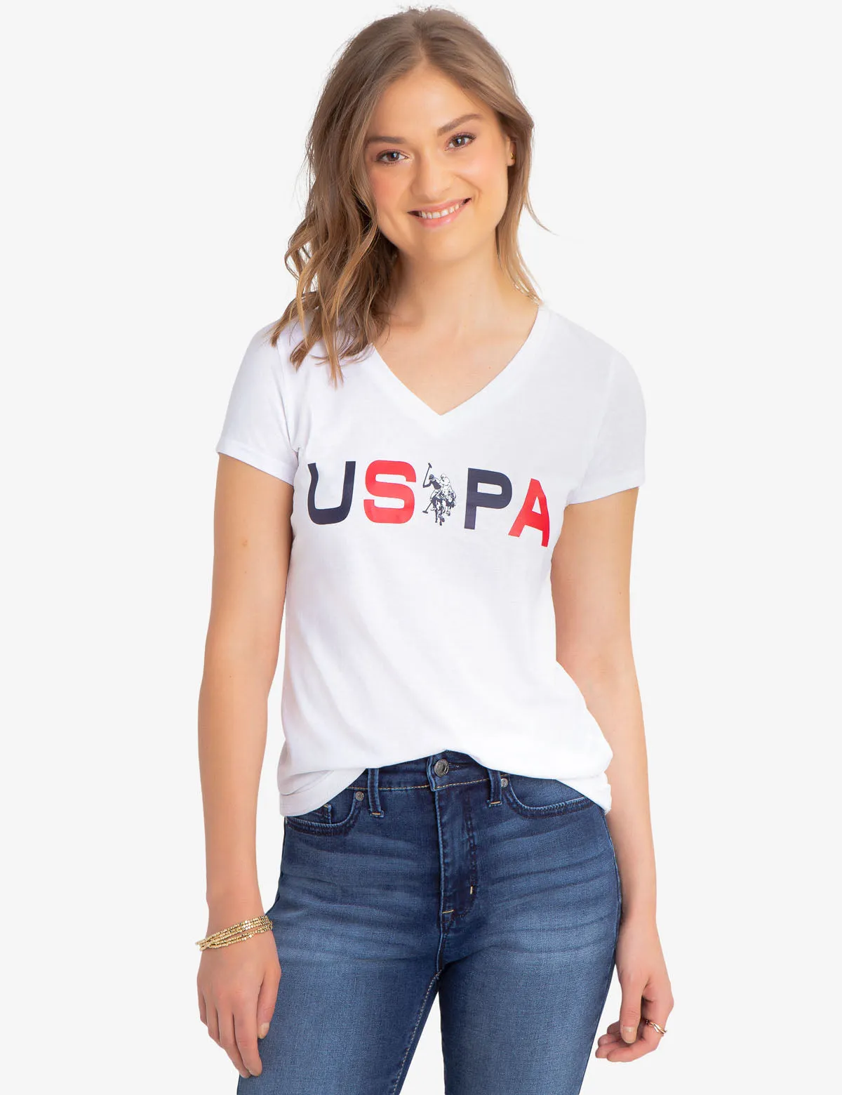 USPA V-NECK T-SHIRT sold by U.S. Polo Assn.
