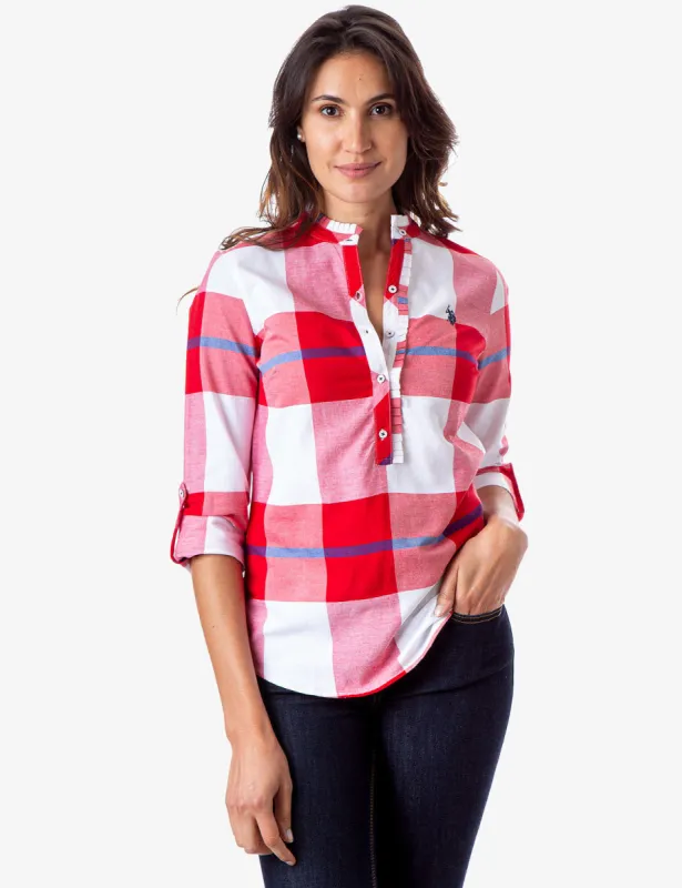 PLAID POPOVER SHIRT made by U.S. Polo Assn.