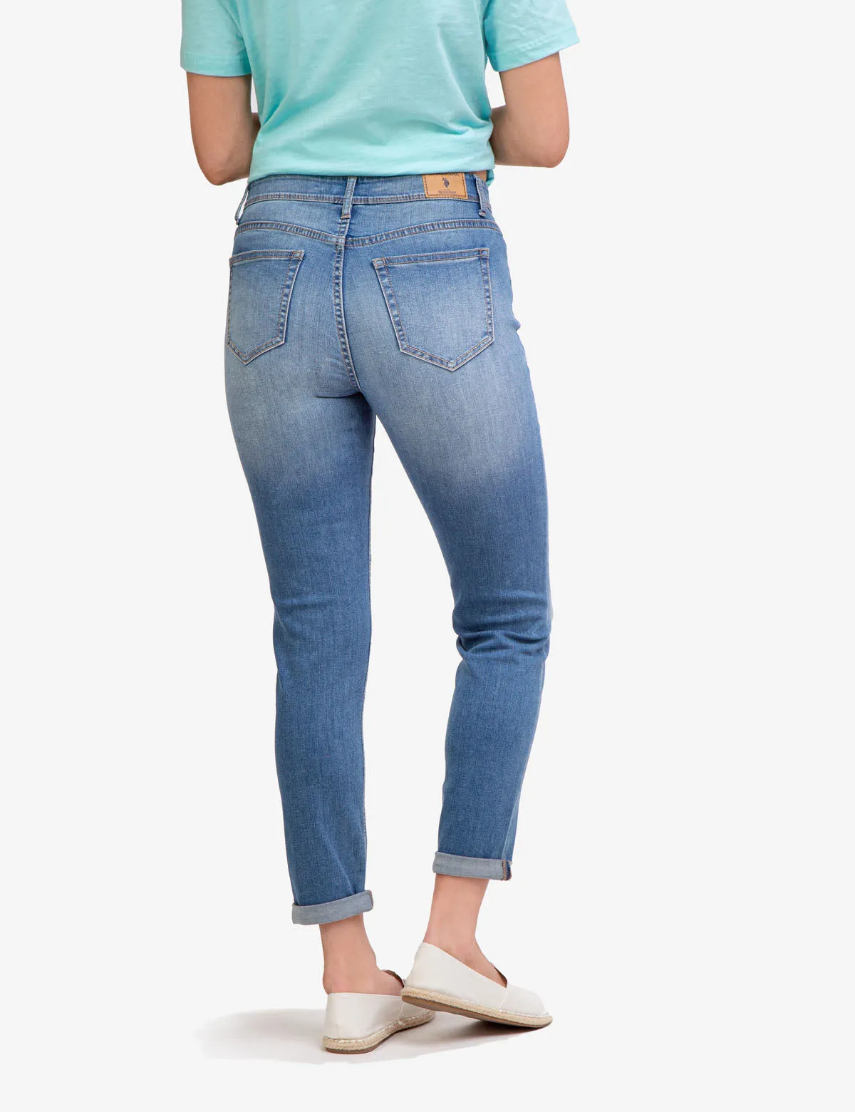 MID RISE RELAXED BOYFRIEND JEANS sold by U.S. Polo Assn. product image thumbnail 4