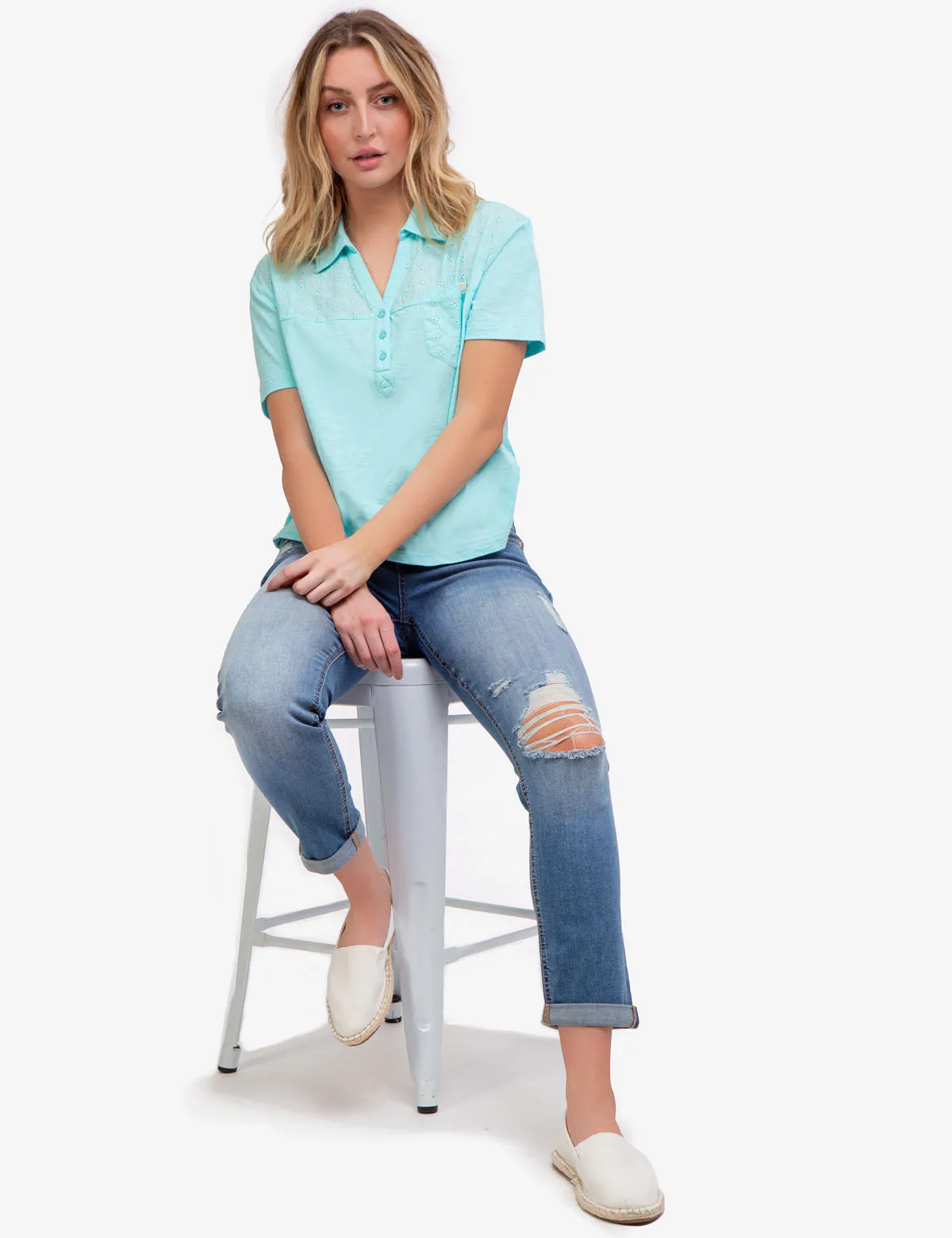 MID RISE RELAXED BOYFRIEND JEANS sold by U.S. Polo Assn. product image thumbnail 2