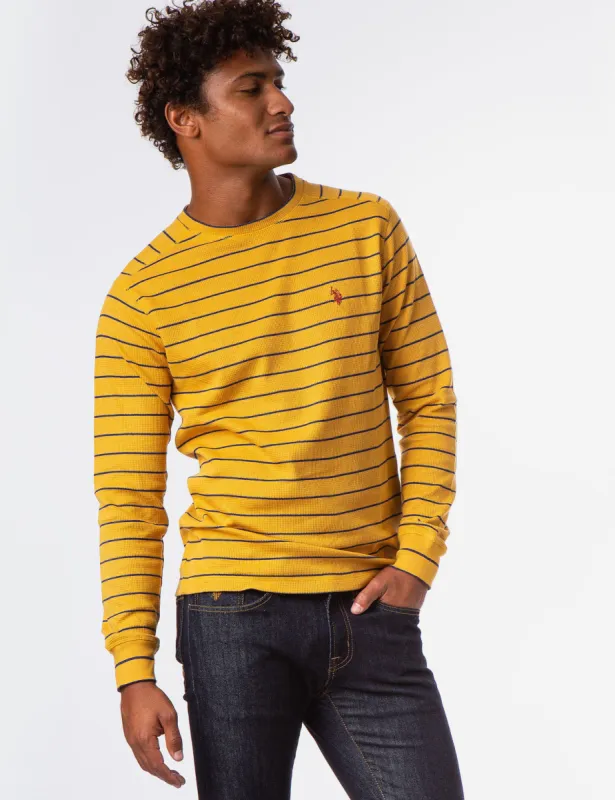 THERMAL CREW NECK HENLEY sold by U.S. Polo Assn.