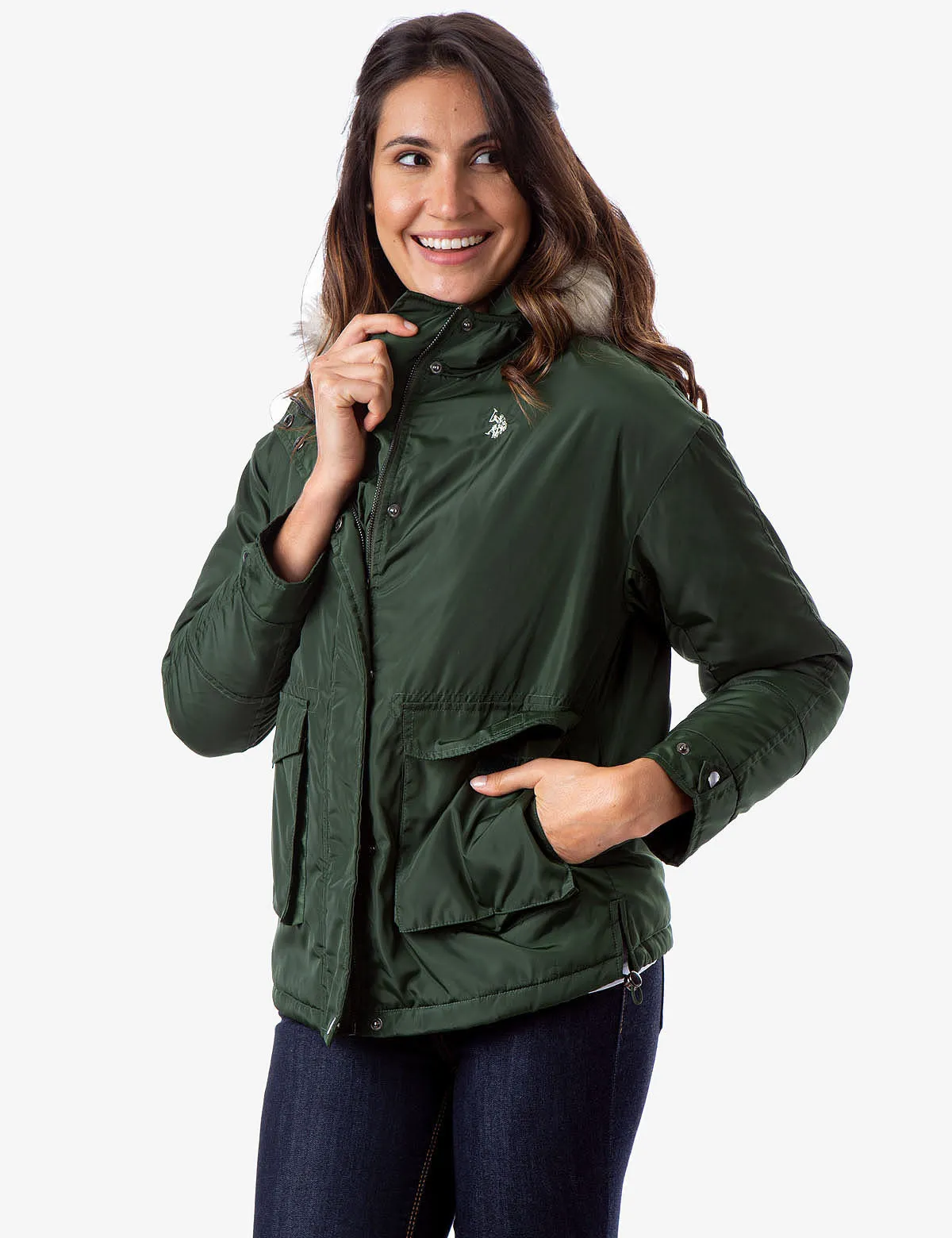 ANORAK FUR HOODED JACKET sold by U.S. Polo Assn.