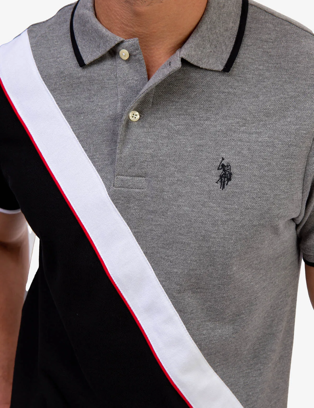 DIAGONAL COLORBLOCK PIQUE POLO SHIRT sold by U.S. Polo Assn. product image thumbnail 5