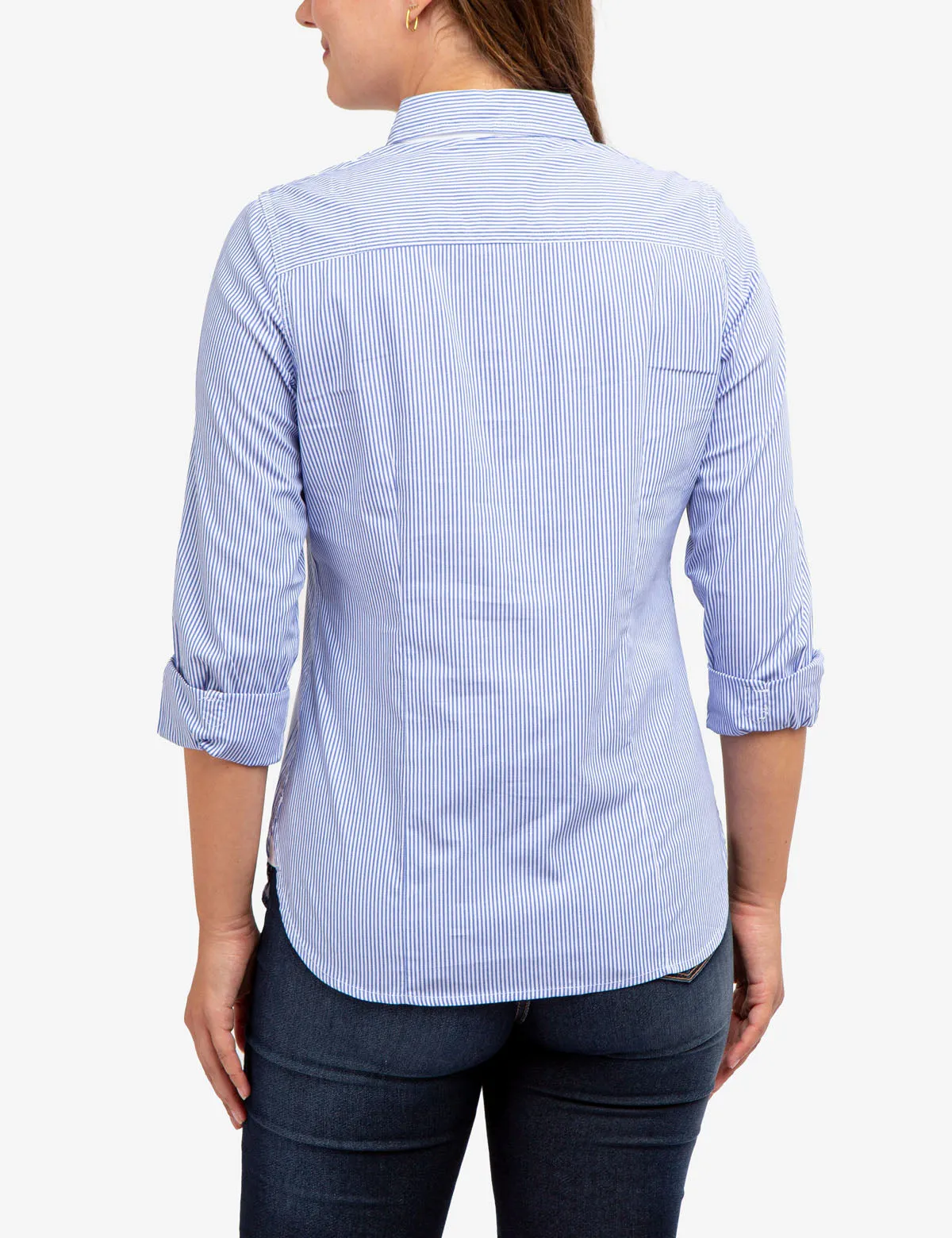 STRIPED POPLIN LONG SLEEVE SHIRT sold by U.S. Polo Assn. product image thumbnail 3