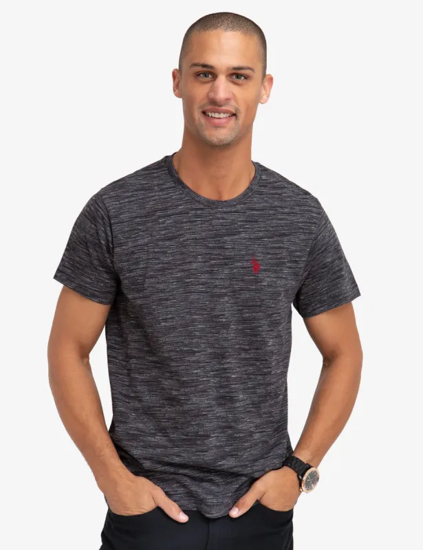 SPACE DYED CREW NECK T-SHIRT sold by U.S. Polo Assn.