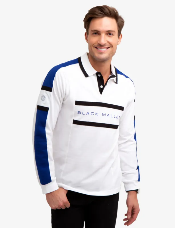 BLACK MALLET CHEST STRIPE LONG SLEEVE POLO SHIRT sold by U.S. Polo Assn.