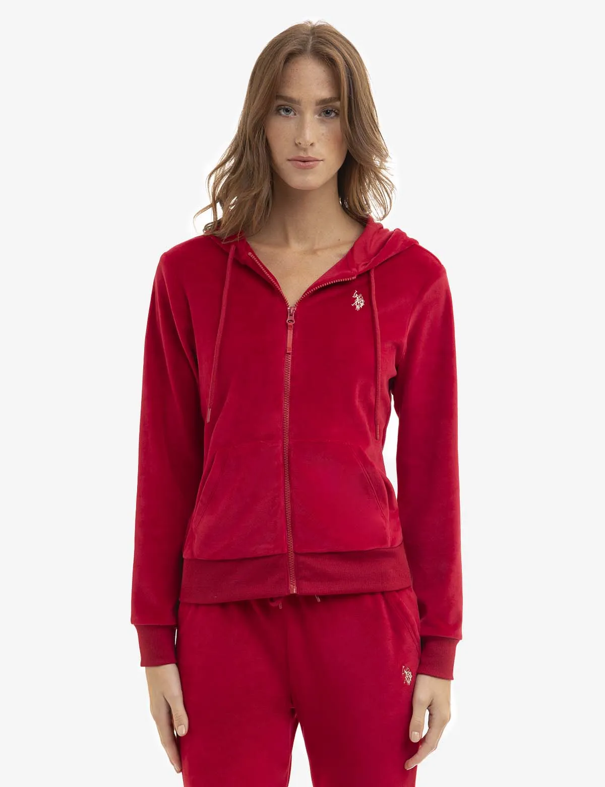 VELOUR ZIP UP HOODIE sold by U.S. Polo Assn. product image thumbnail 3