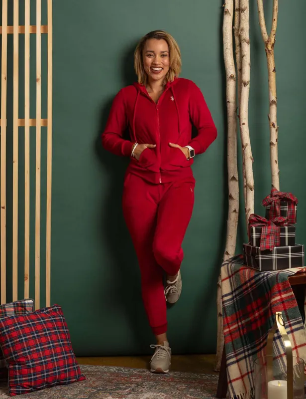 VELOUR ZIP UP HOODIE sold by U.S. Polo Assn.