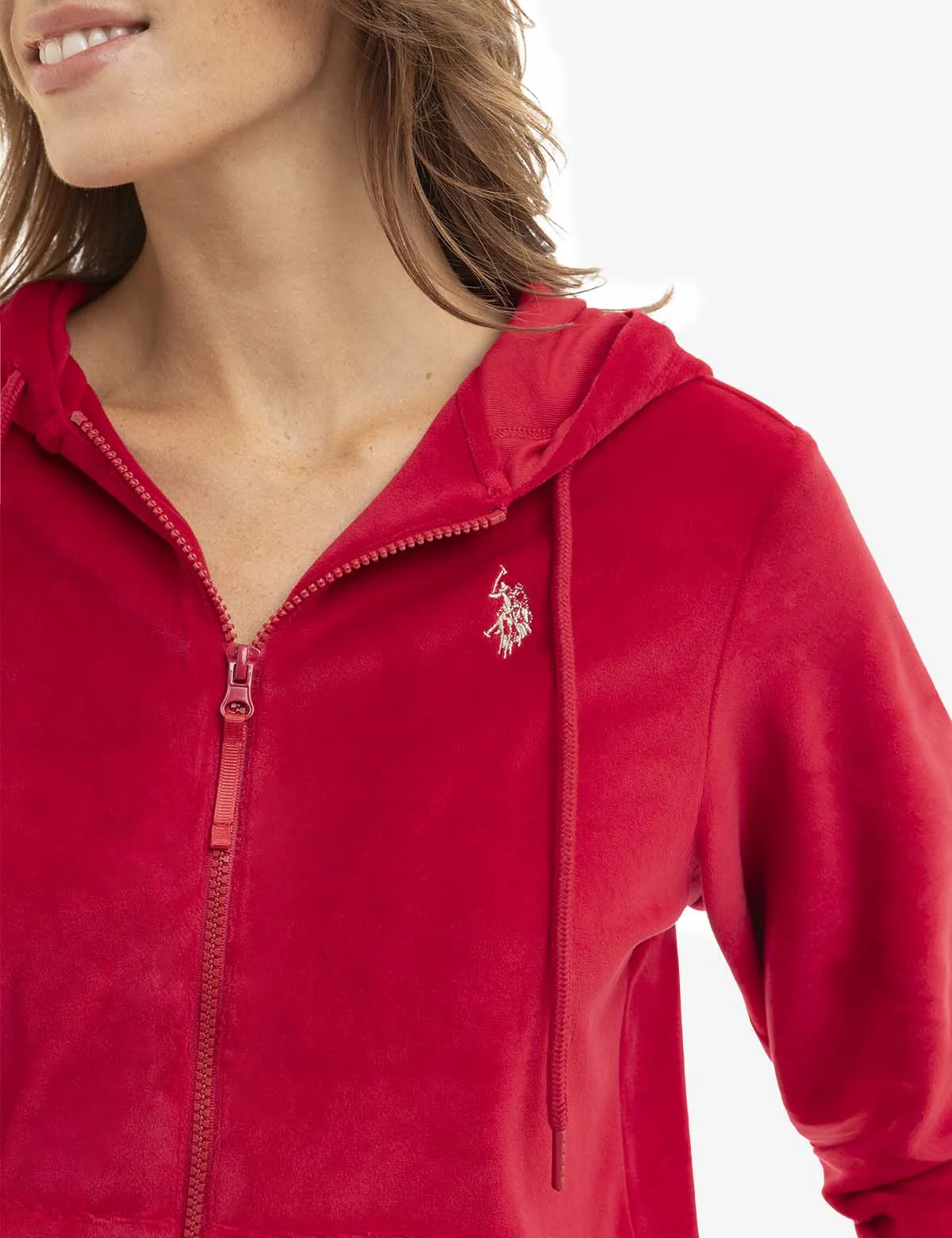 VELOUR ZIP UP HOODIE sold by U.S. Polo Assn. product image thumbnail 5
