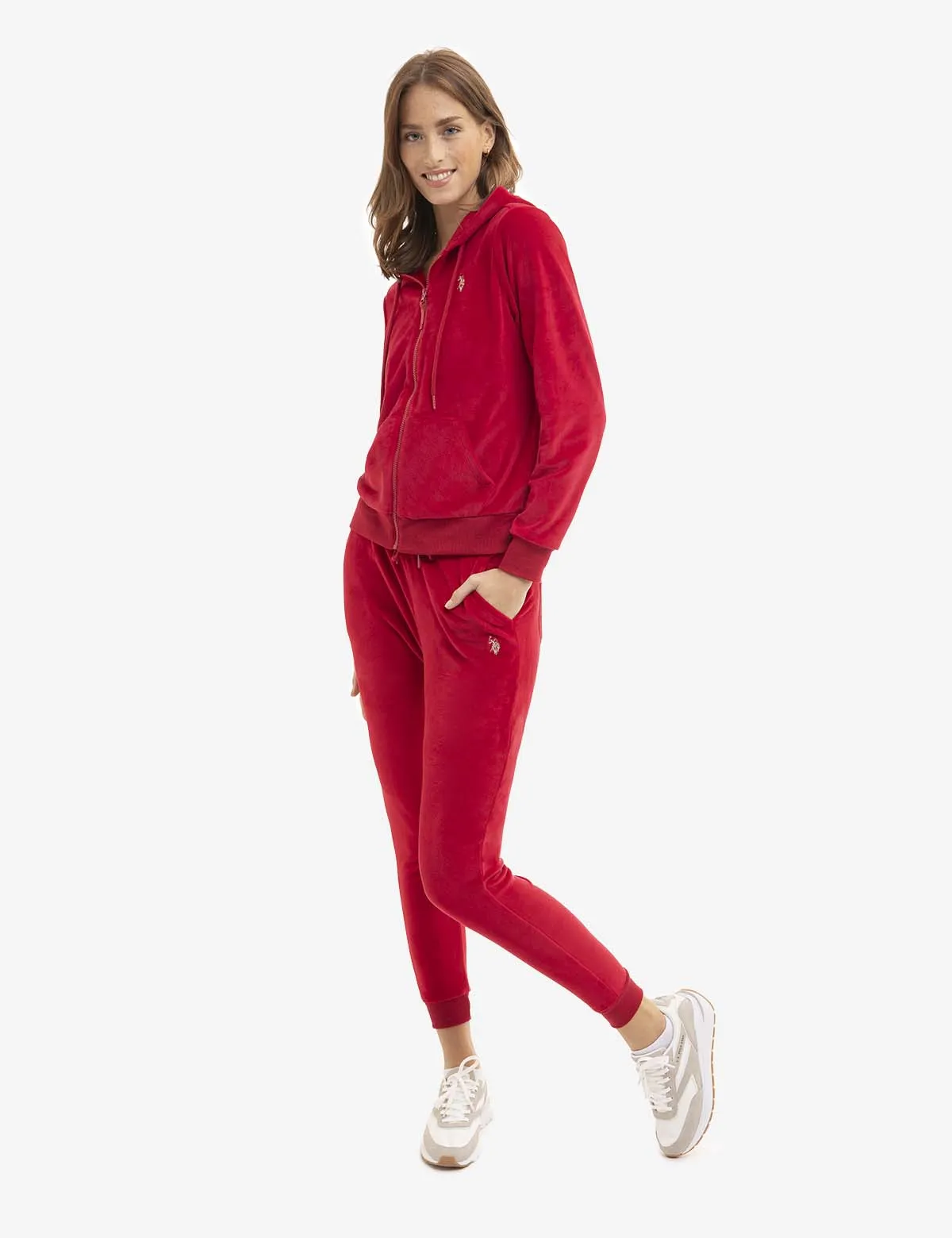 VELOUR ZIP UP HOODIE sold by U.S. Polo Assn. product image thumbnail 4
