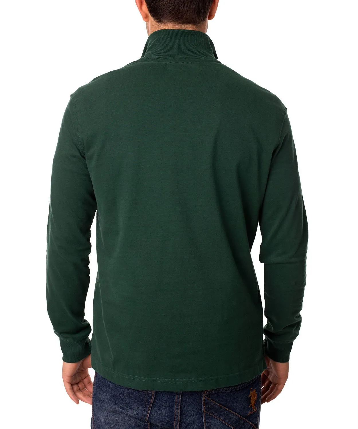 Jersey 1/4 Zip Mock Neck Sweatshirt sold by U.S. Polo Assn. product image thumbnail 2