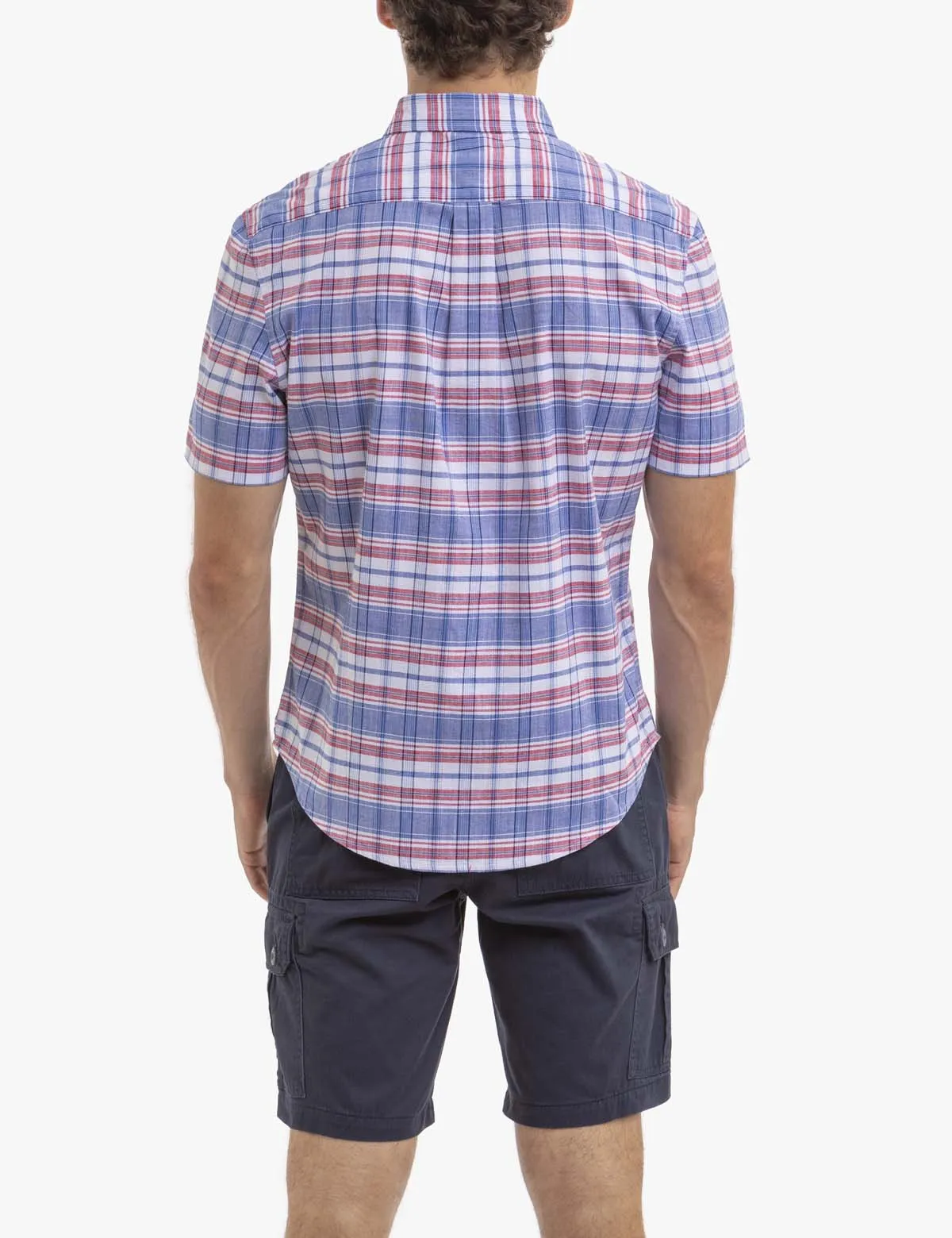 STRIPE SLUB POPLIN SHORT SLEEVE WOVEN SHIRT sold by U.S. Polo Assn. product image thumbnail 3