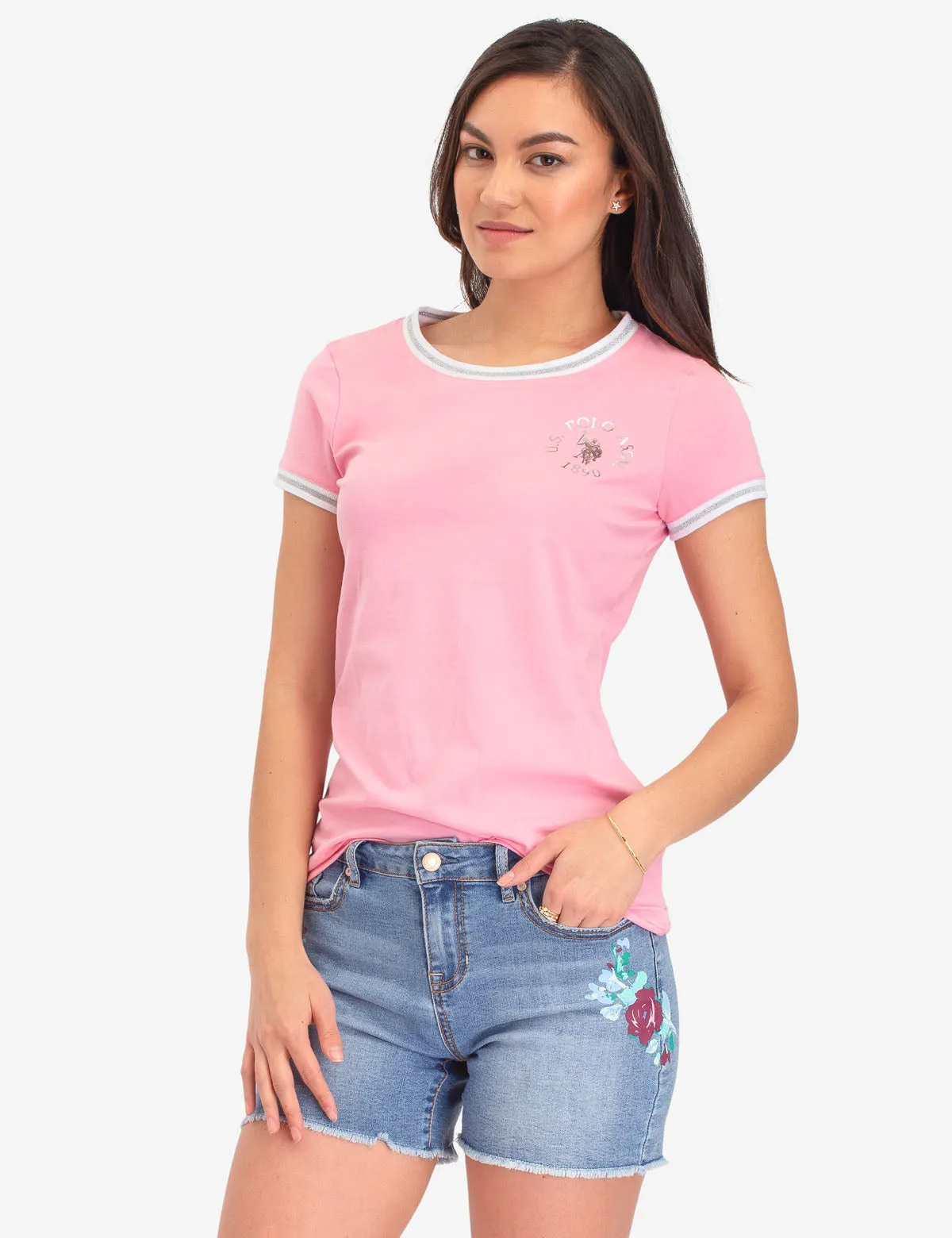 LUREX METALLIC RINGER T-SHIRT sold by U.S. Polo Assn. product image thumbnail 4
