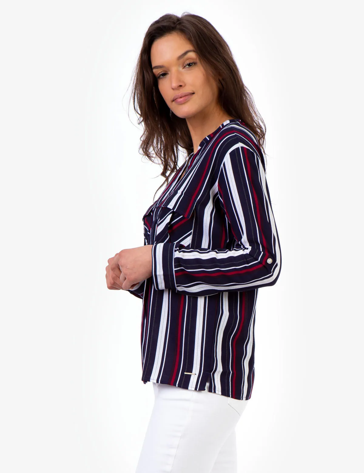 STRIPED TWO POCKET UTILITY SHIRT sold by U.S. Polo Assn. product image thumbnail 2