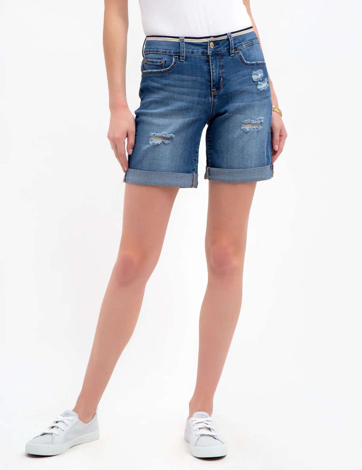 DENIM SHORTS WITH DETAILED WAIST sold by U.S. Polo Assn. product image thumbnail 4