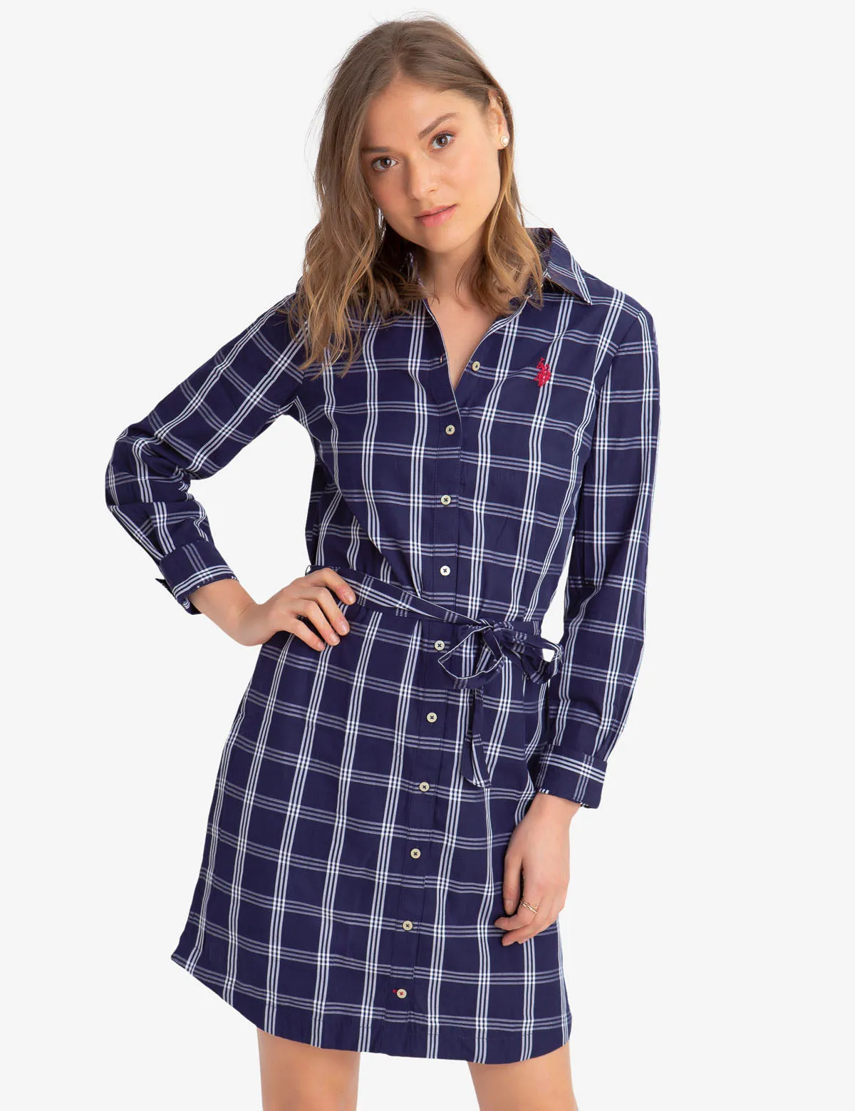 PLAID POPLIN DRESS sold by U.S. Polo Assn. product image thumbnail 2