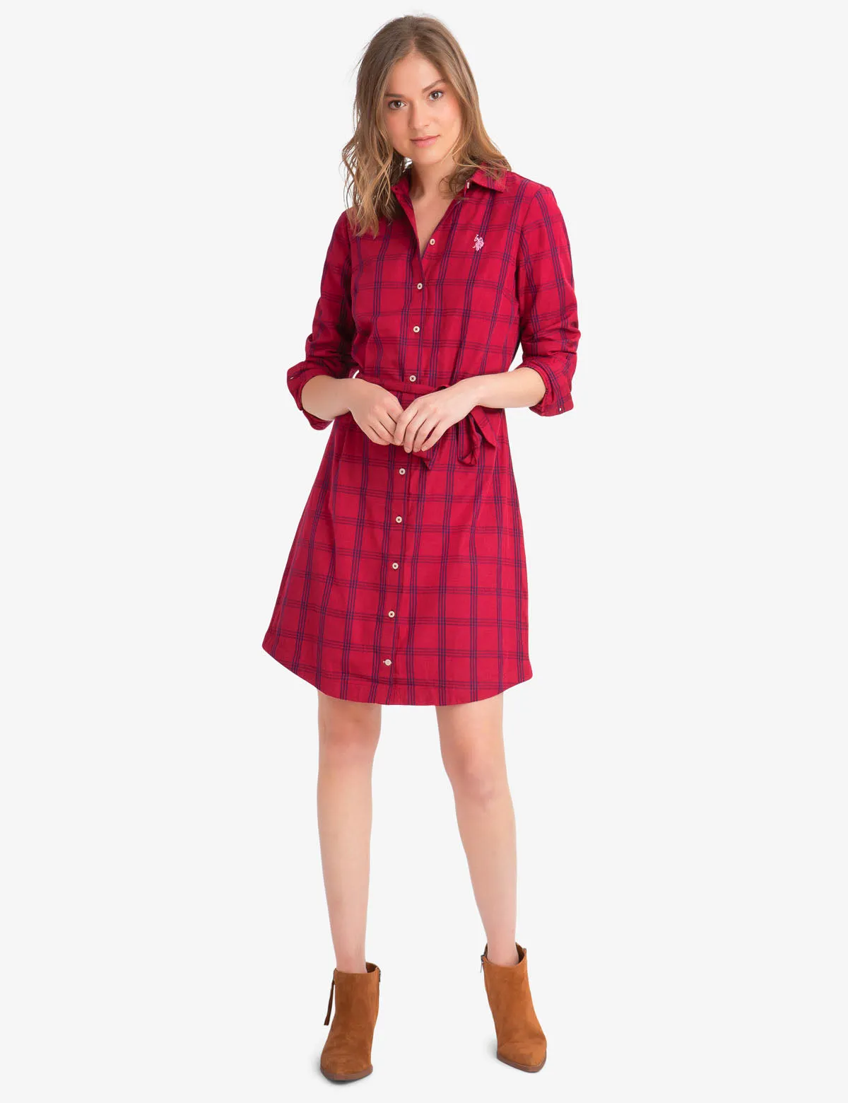 PLAID POPLIN DRESS sold by U.S. Polo Assn. product image thumbnail 5
