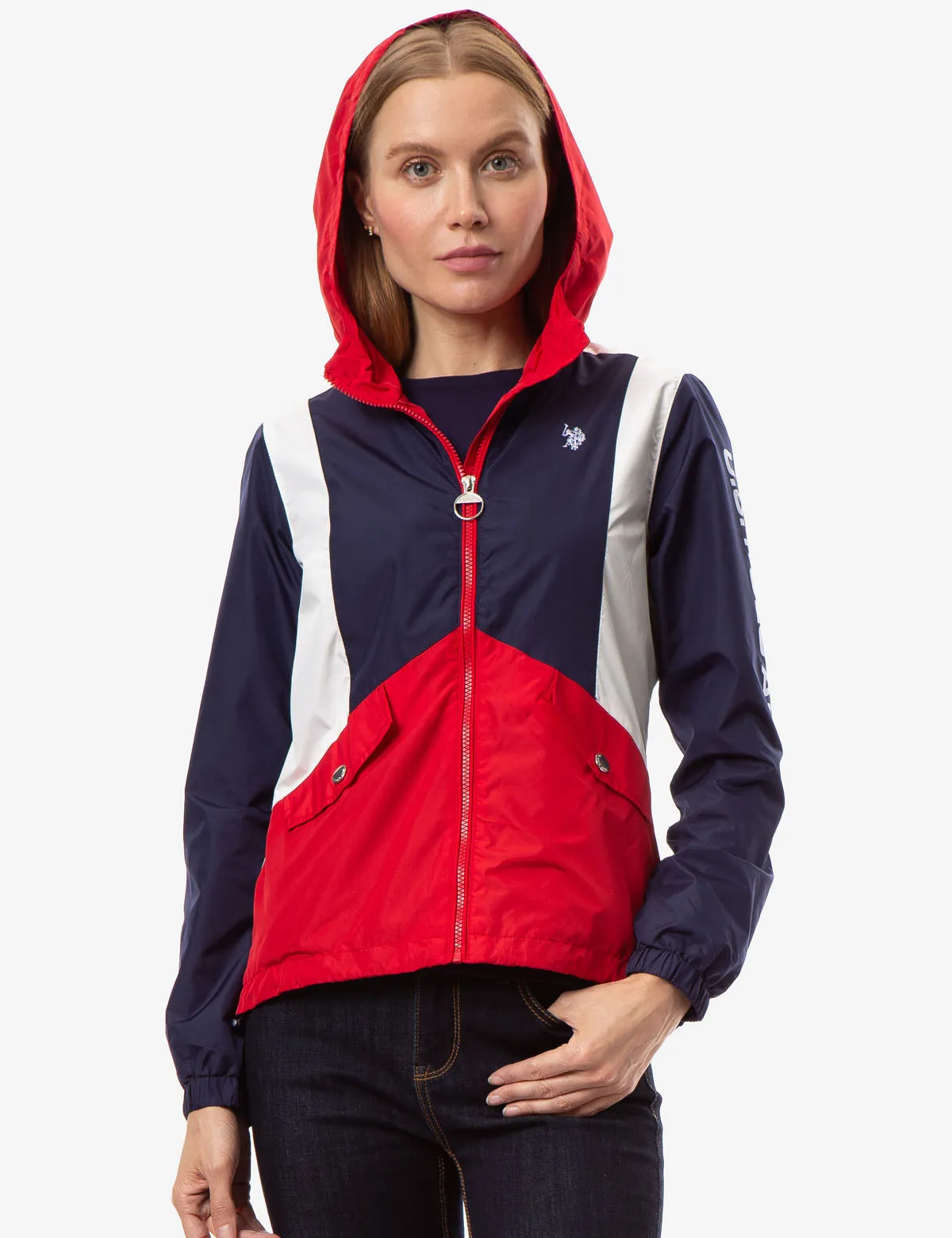 USPA COLORBLOCK WINDBREAKER sold by U.S. Polo Assn. product image thumbnail 2