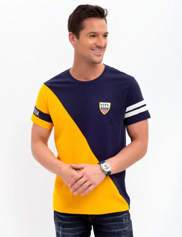 PATCH CREW DIAGONAL T-SHIRT sold by U.S. Polo Assn.