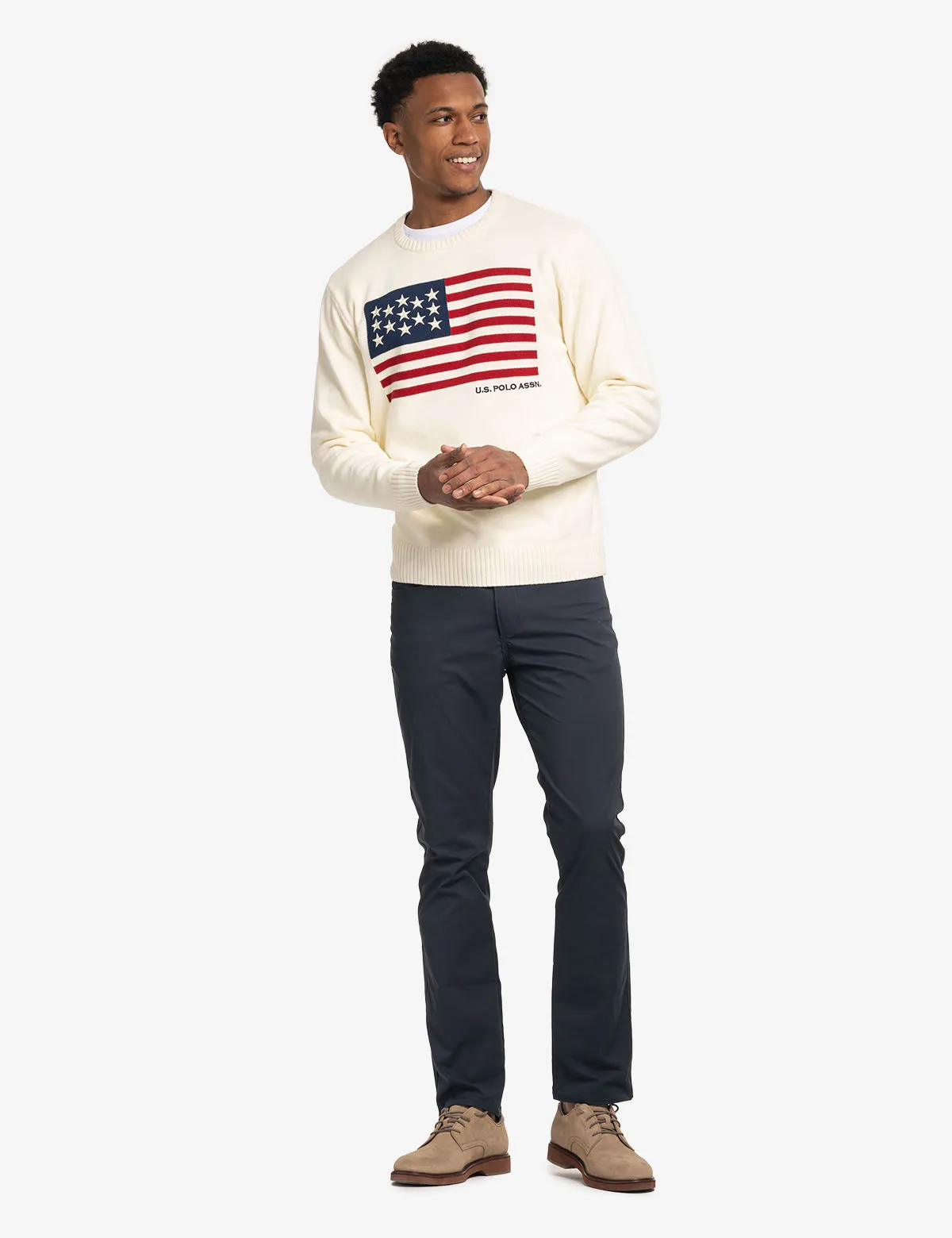 U.S. POLO ASSN. FLAG CREW NECK SWEATER sold by U.S. Polo Assn. product image thumbnail 3